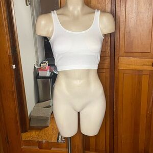 Women's White Sports Bra